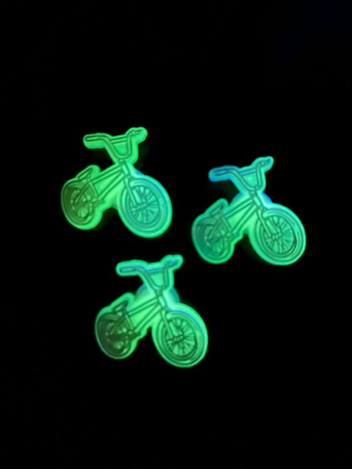 BMX Bike Glow in the Dark Croc Charm