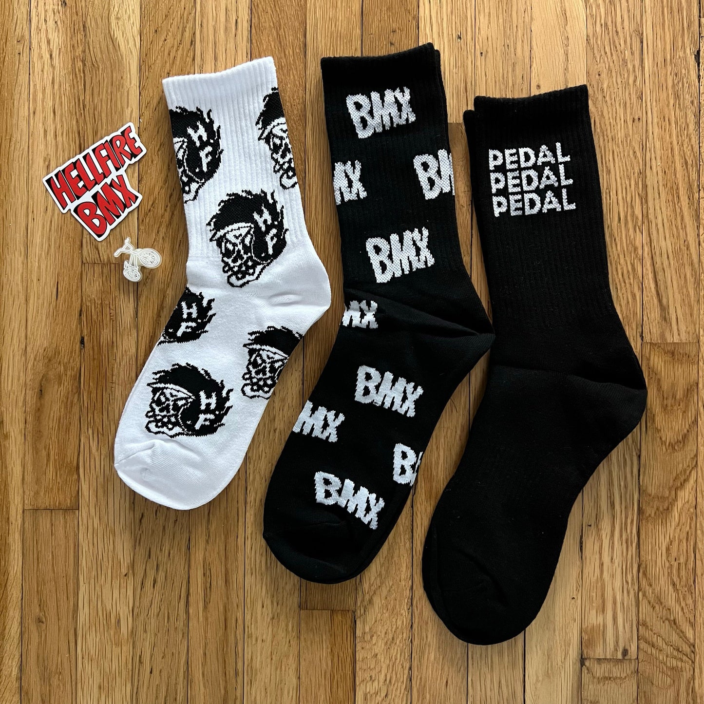 Rad BMX Socks - Warm, Comfortable & Stylish - HellfireBMX - Your Lucky Racing Socks for BMX