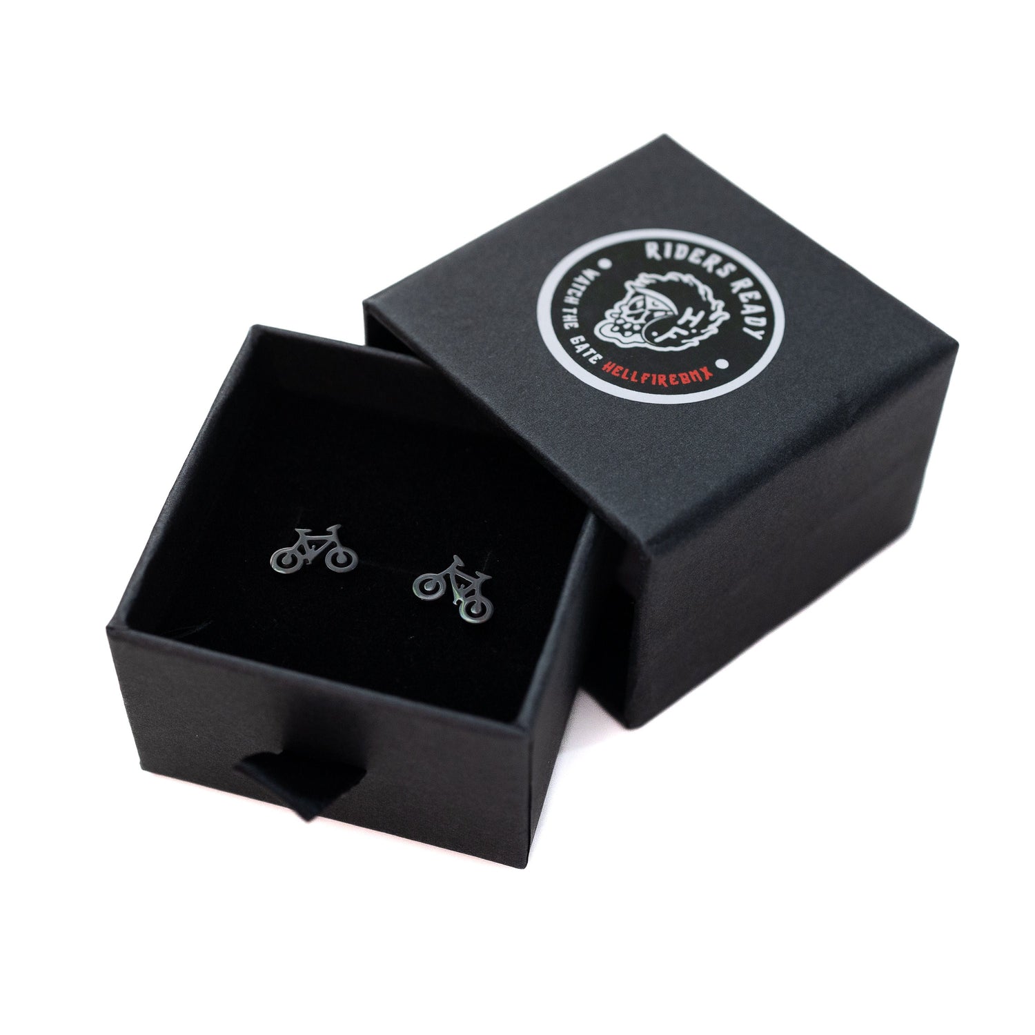 Rose Gold and Black Bicycle Earrings - Unique & Stylish Cycling Jewelry - Perfect Gift for Bike Lovers