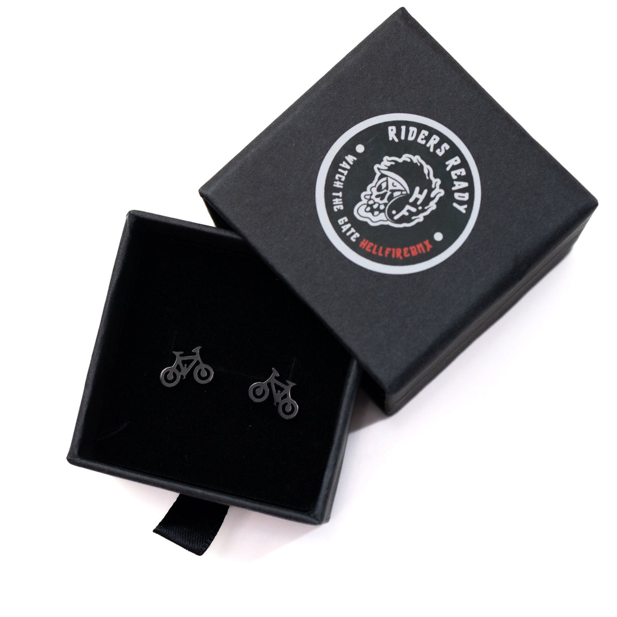 Rose Gold and Black Bicycle Earrings - Unique & Stylish Cycling Jewelry - Perfect Gift for Bike Lovers