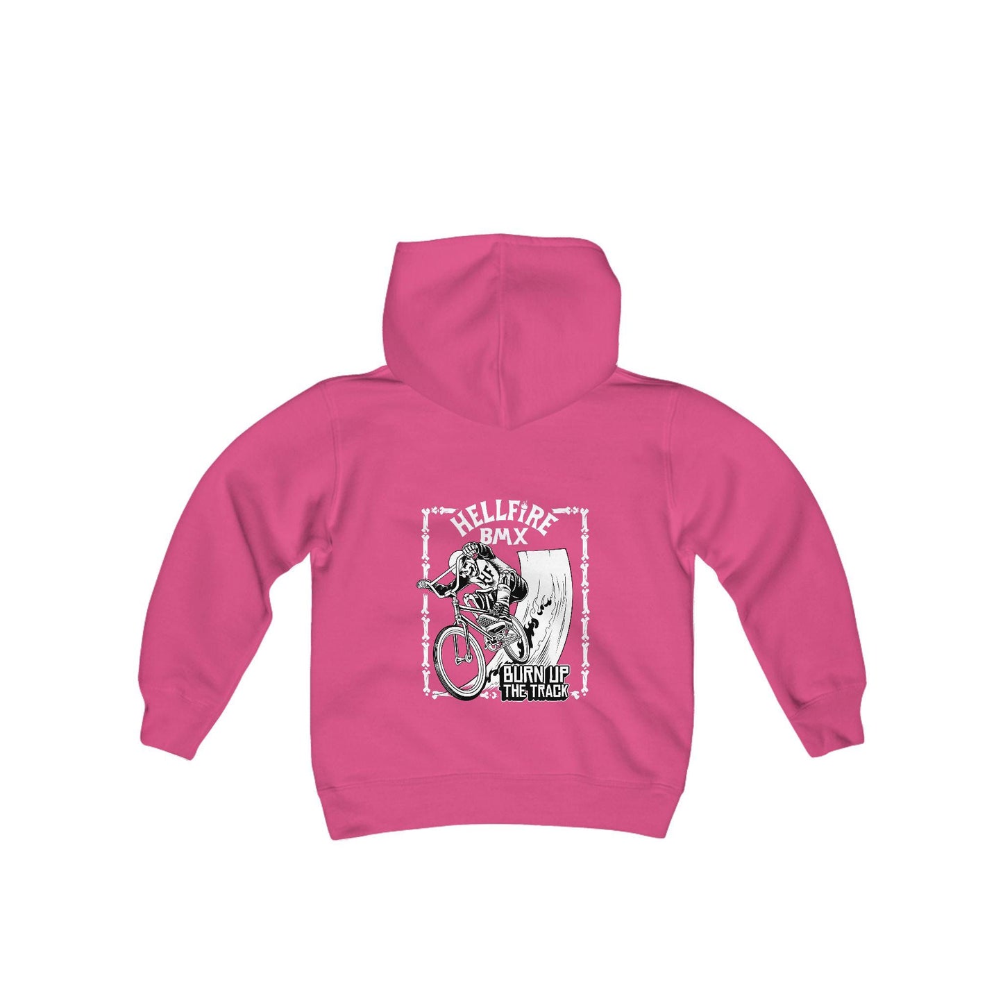 Hellfire BMX Youth Hoodie: Skeleton Rider Sweatshirt