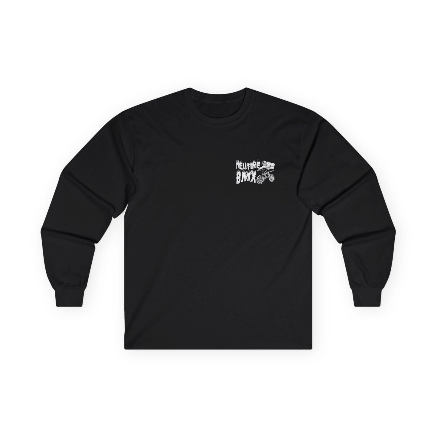 HellfireBMX Graphic Long Sleeve Tee, Unisex Urban Fashion