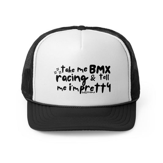 BMX Racing Trucker Cap: "Take Me Racing" Foam Hat