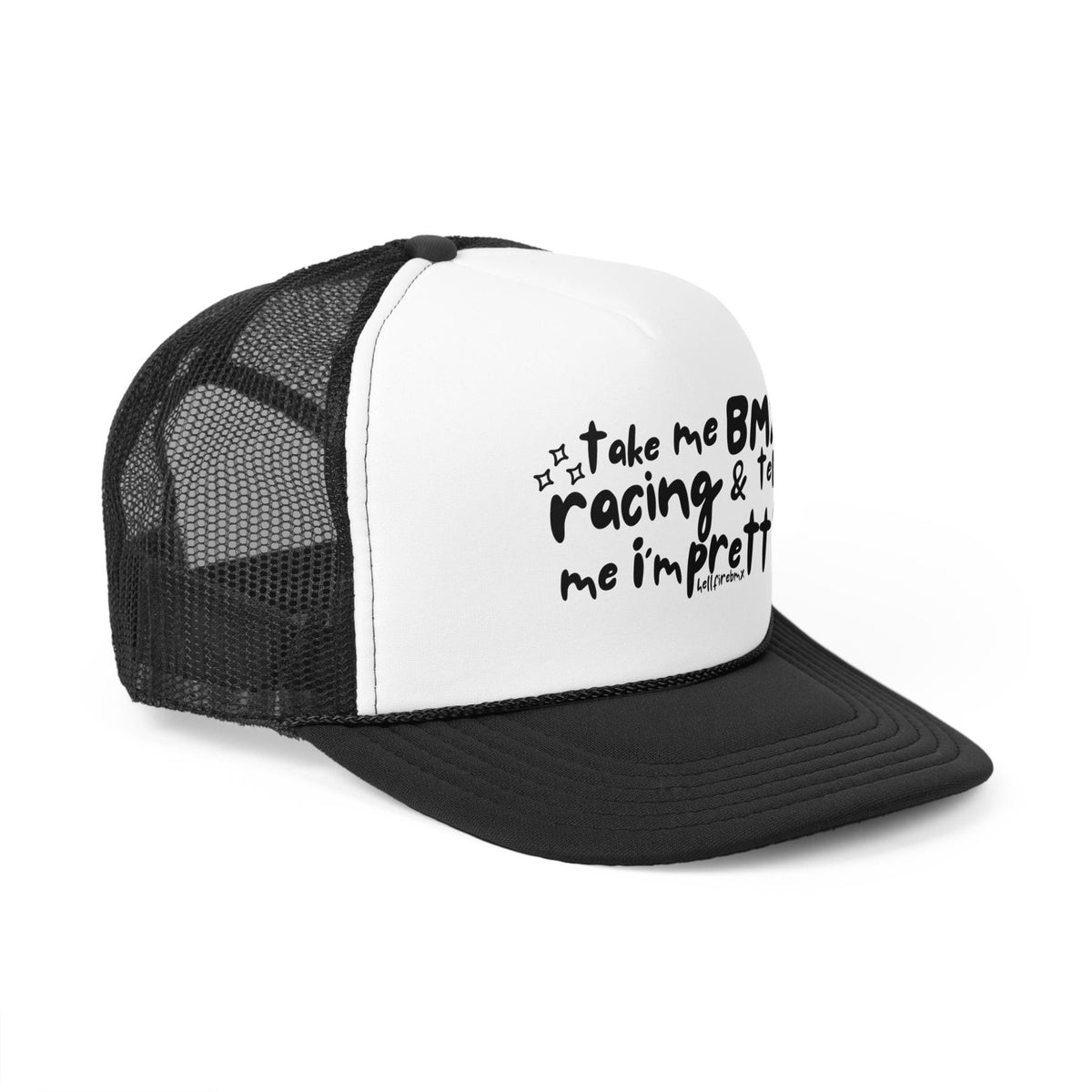 BMX Racing Trucker Cap: "Take Me Racing" Foam Hat