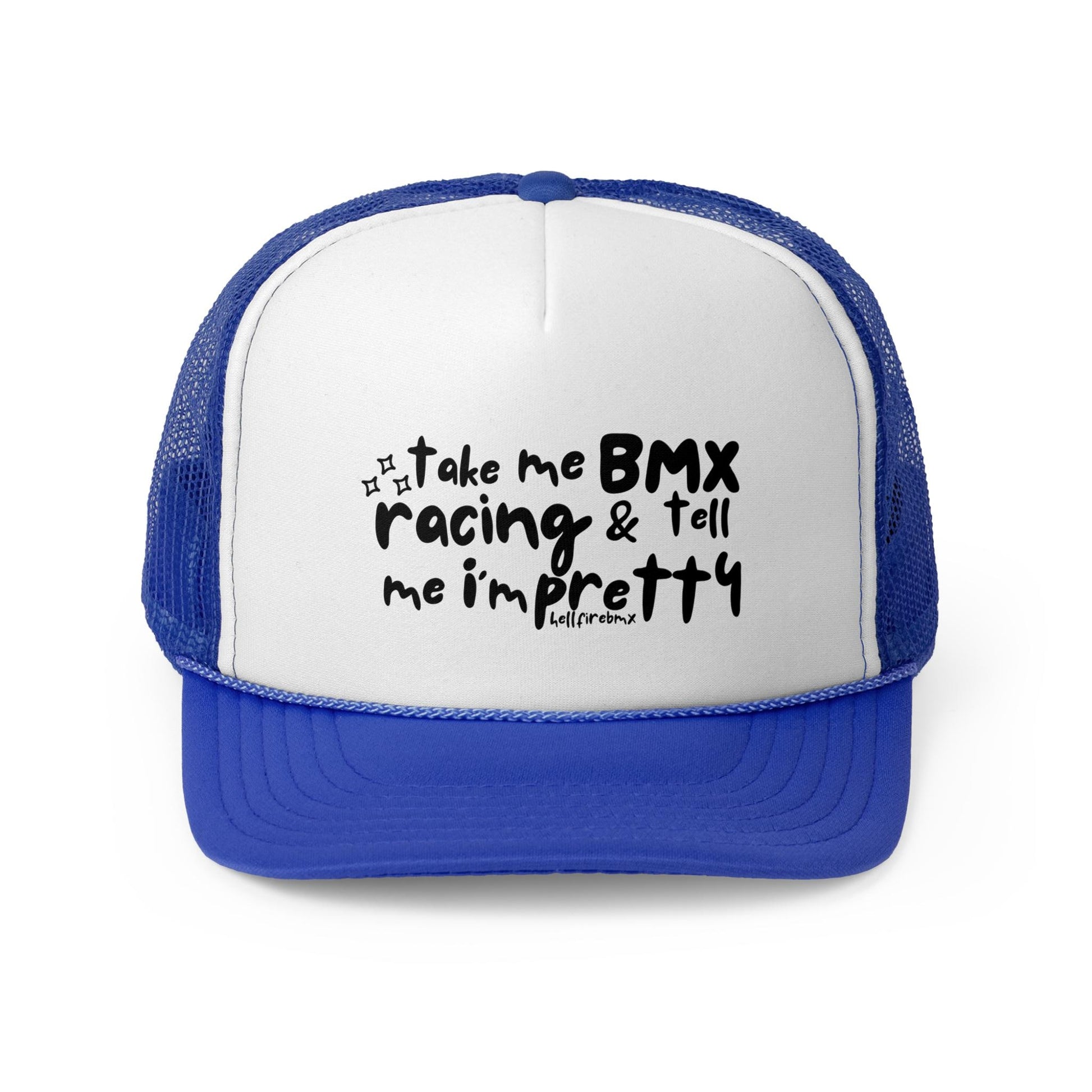 BMX Racing Trucker Cap: "Take Me Racing" Foam Hat