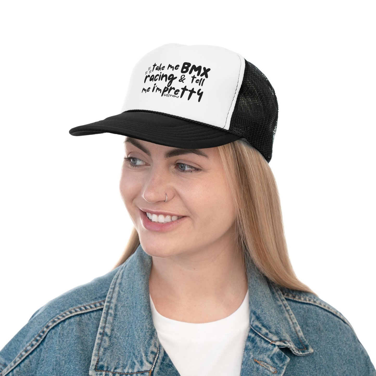 BMX Racing Trucker Cap: "Take Me Racing" Foam Hat