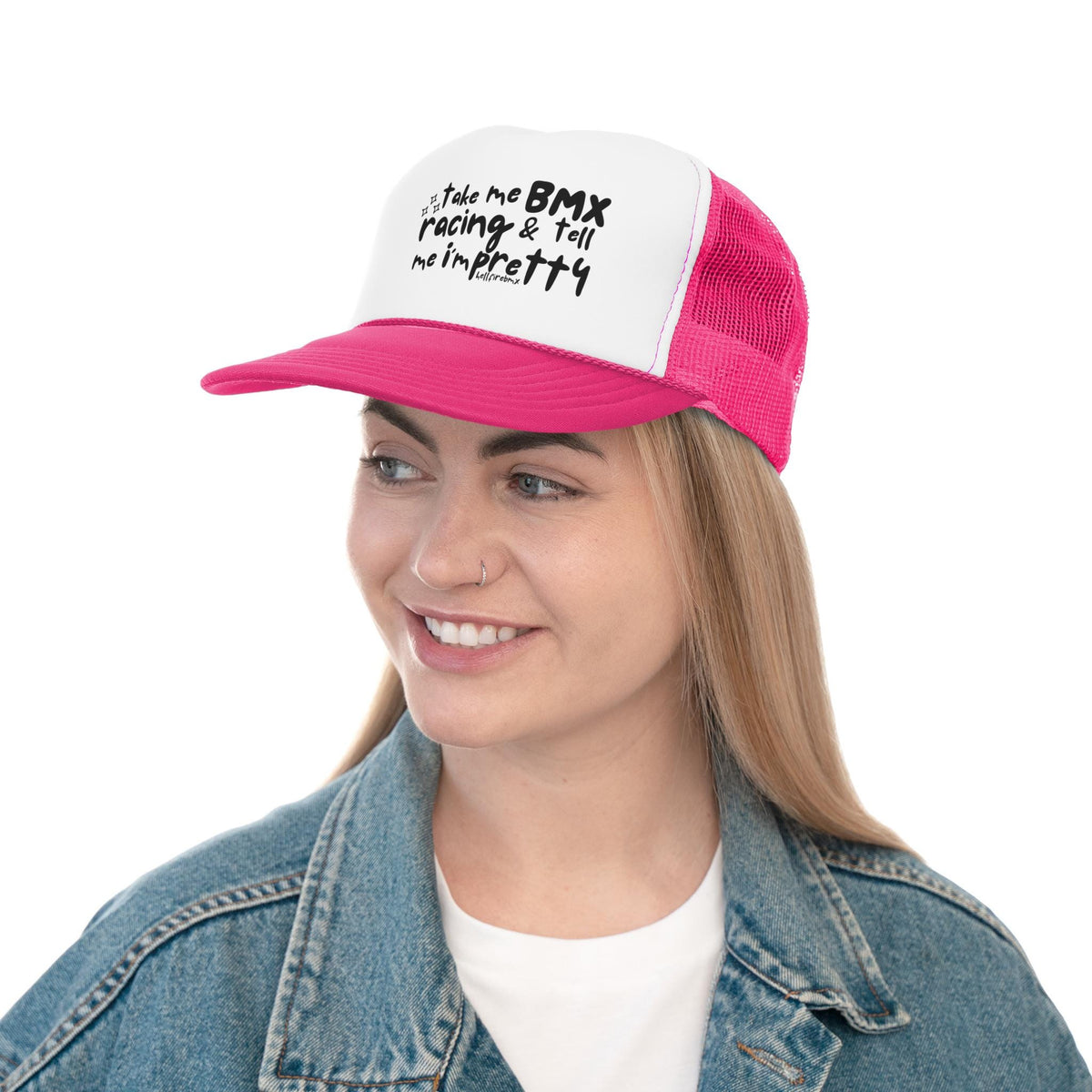 BMX Racing Trucker Cap: "Take Me Racing" Foam Hat