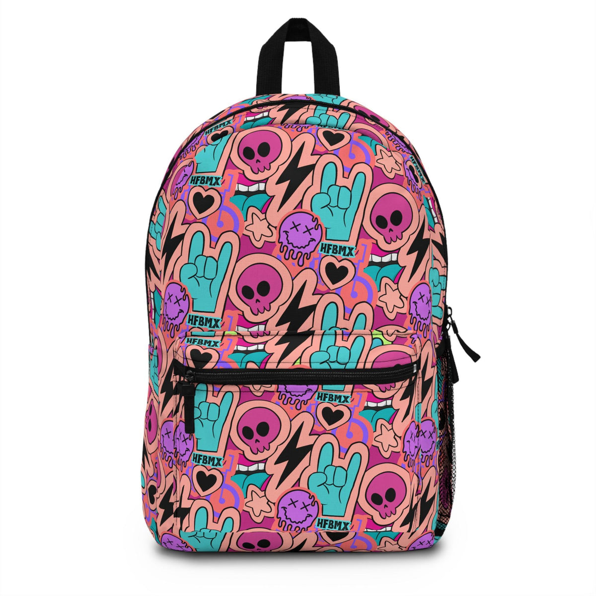 Vintage BMX Backpack: Hellfire Bike Bag, Pink Retro Cycling Gear