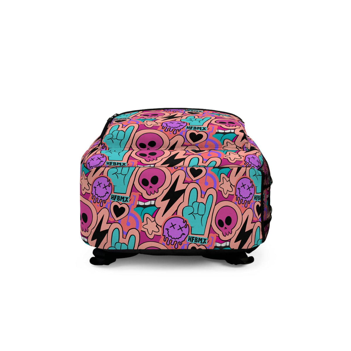 Vintage BMX Backpack: Hellfire Bike Bag, Pink Retro Cycling Gear