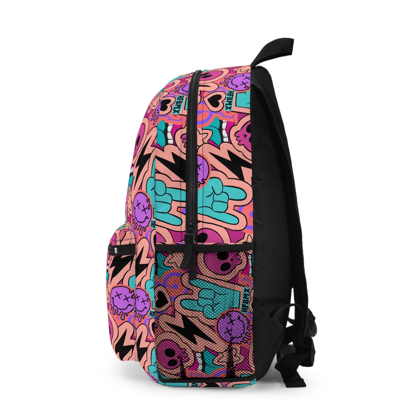 Vintage BMX Backpack: Hellfire Bike Bag, Pink Retro Cycling Gear