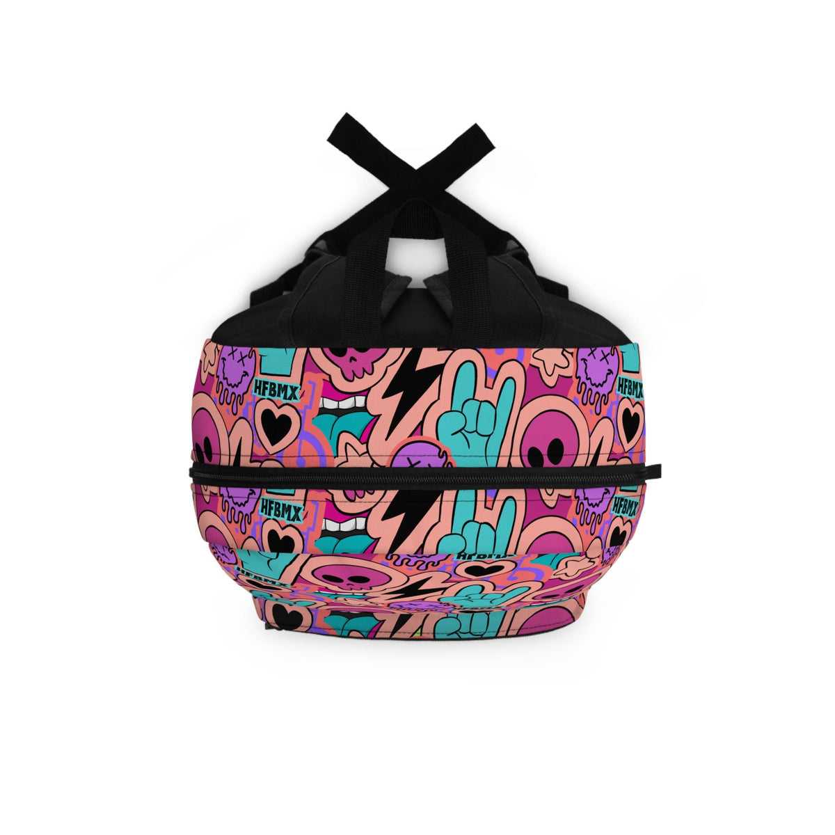 Vintage BMX Backpack: Hellfire Bike Bag, Pink Retro Cycling Gear
