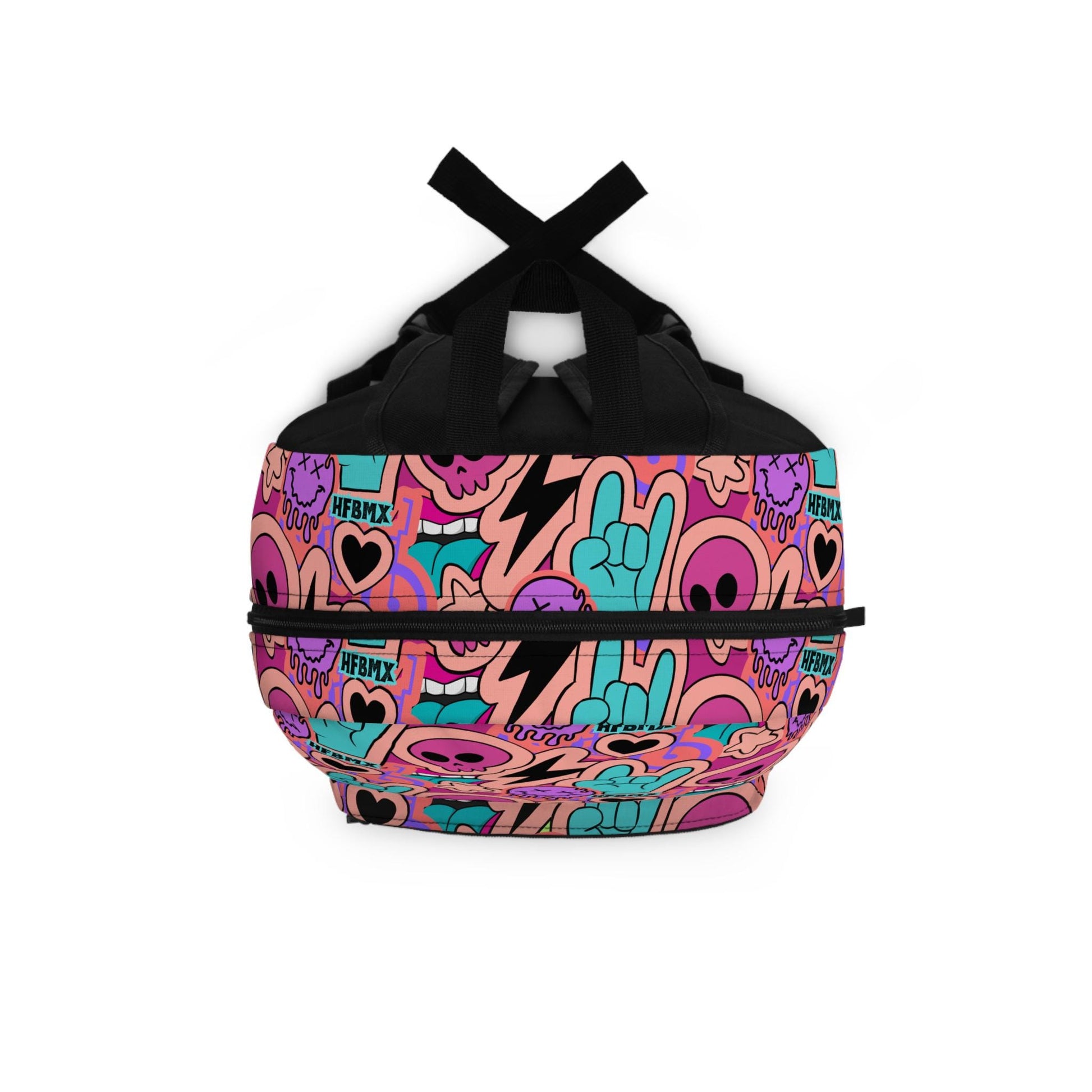 Vintage BMX Backpack: Hellfire Bike Bag, Pink Retro Cycling Gear