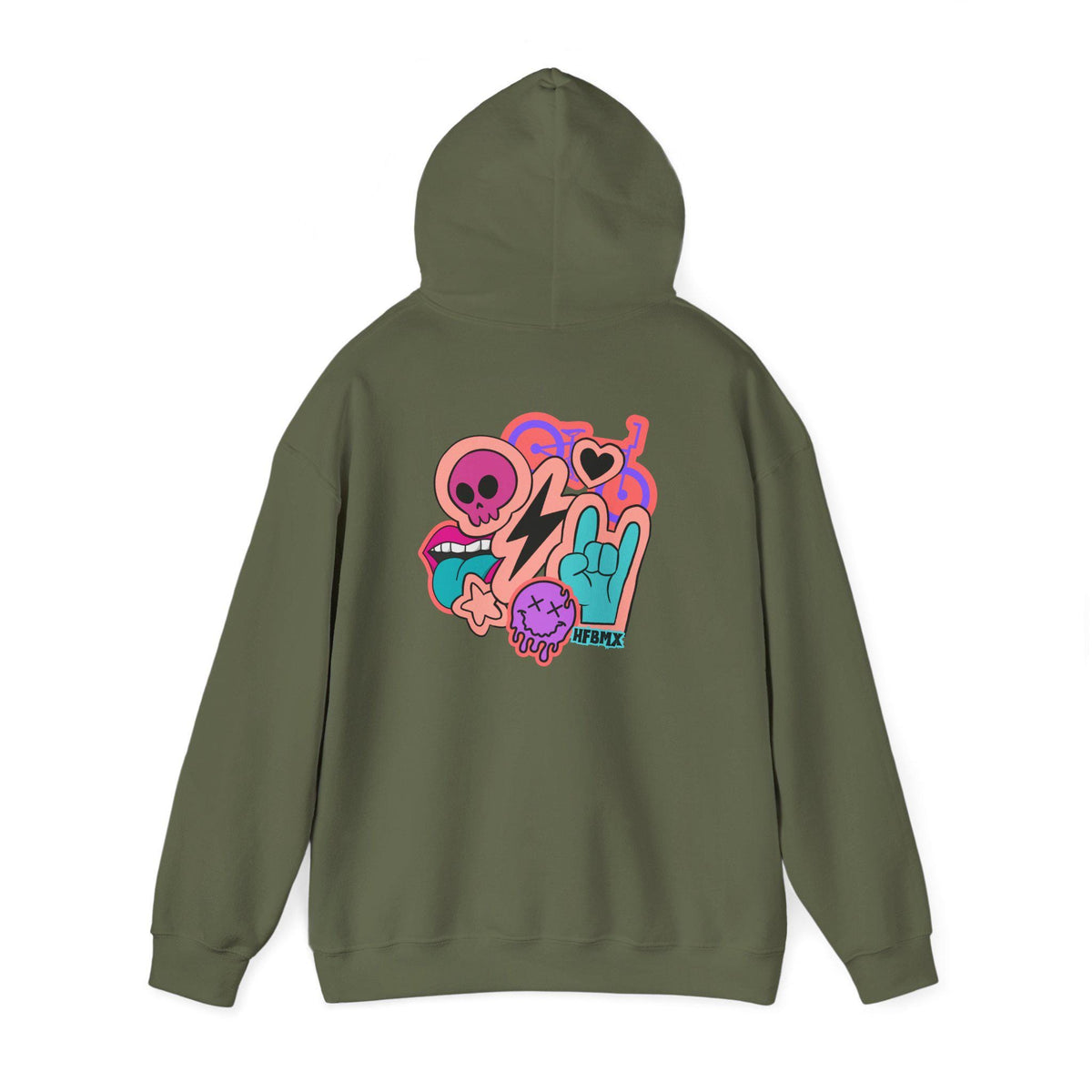 Hellfire BMX Hoodie: Adult Girls DTF Print