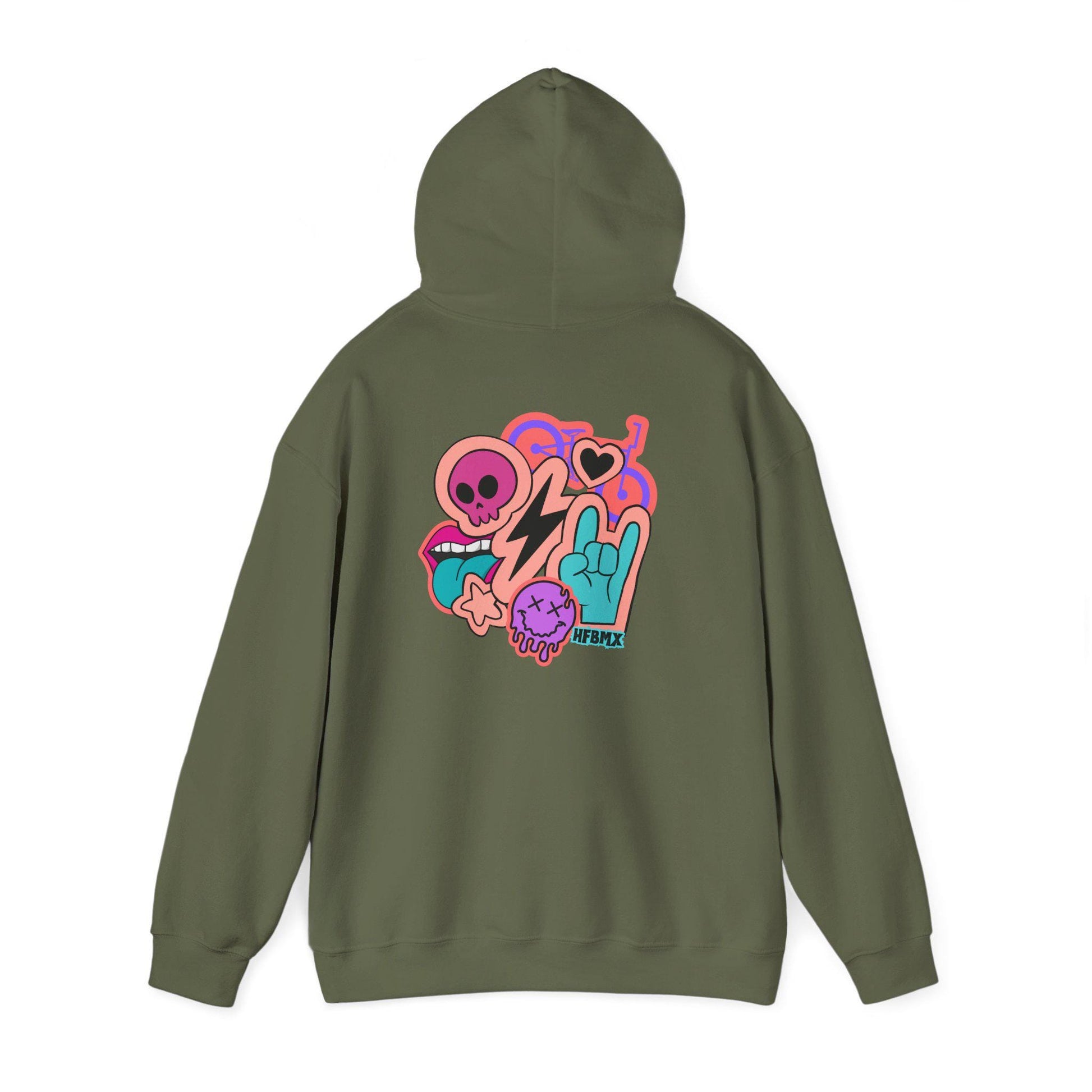 Hellfire BMX Hoodie: Adult Girls DTF Print