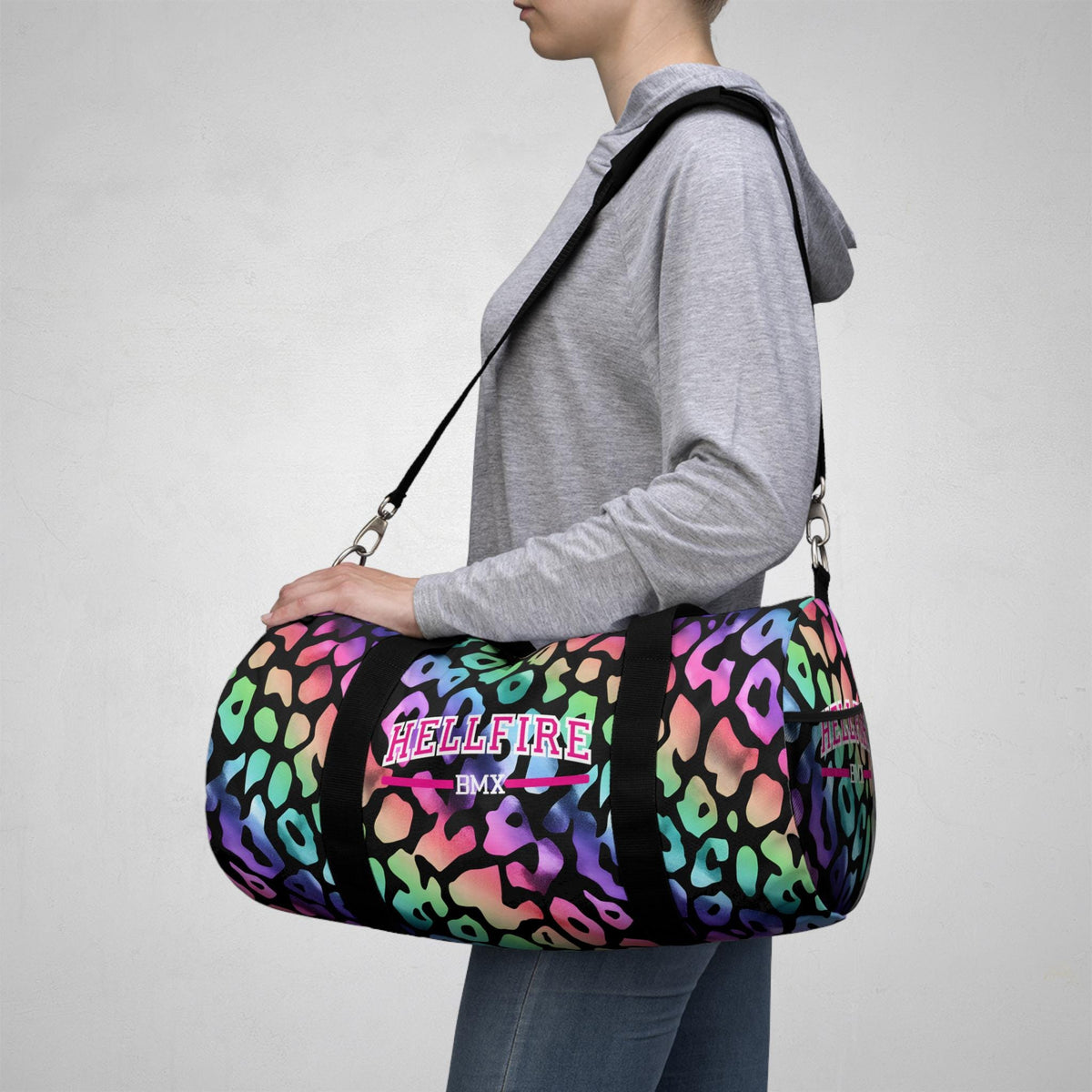 Rainbow Leopard Duffel Bag - Hellfire BMX