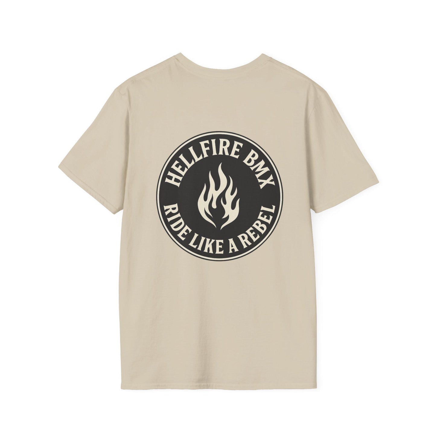 Hellfire BMX Unisex Softstyle T-Shirt, Rebel Rider Tee