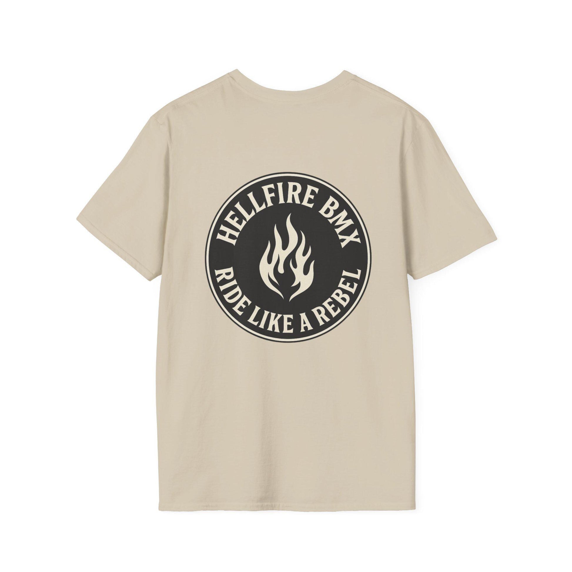 Hellfire BMX Unisex Softstyle T-Shirt, Rebel Rider Tee