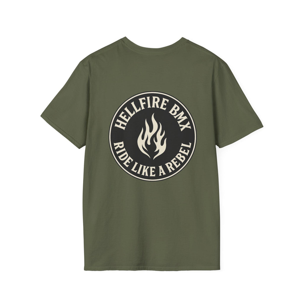 Hellfire BMX Unisex Softstyle T-Shirt, Rebel Rider Tee