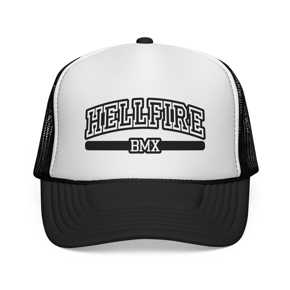 Hellfire BMX Foam Trucker Hat, Adjustable Snapback Cap
