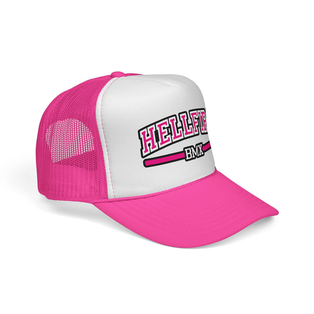 Hellfire BMX Foam Trucker Hat, Adjustable Snapback Cap