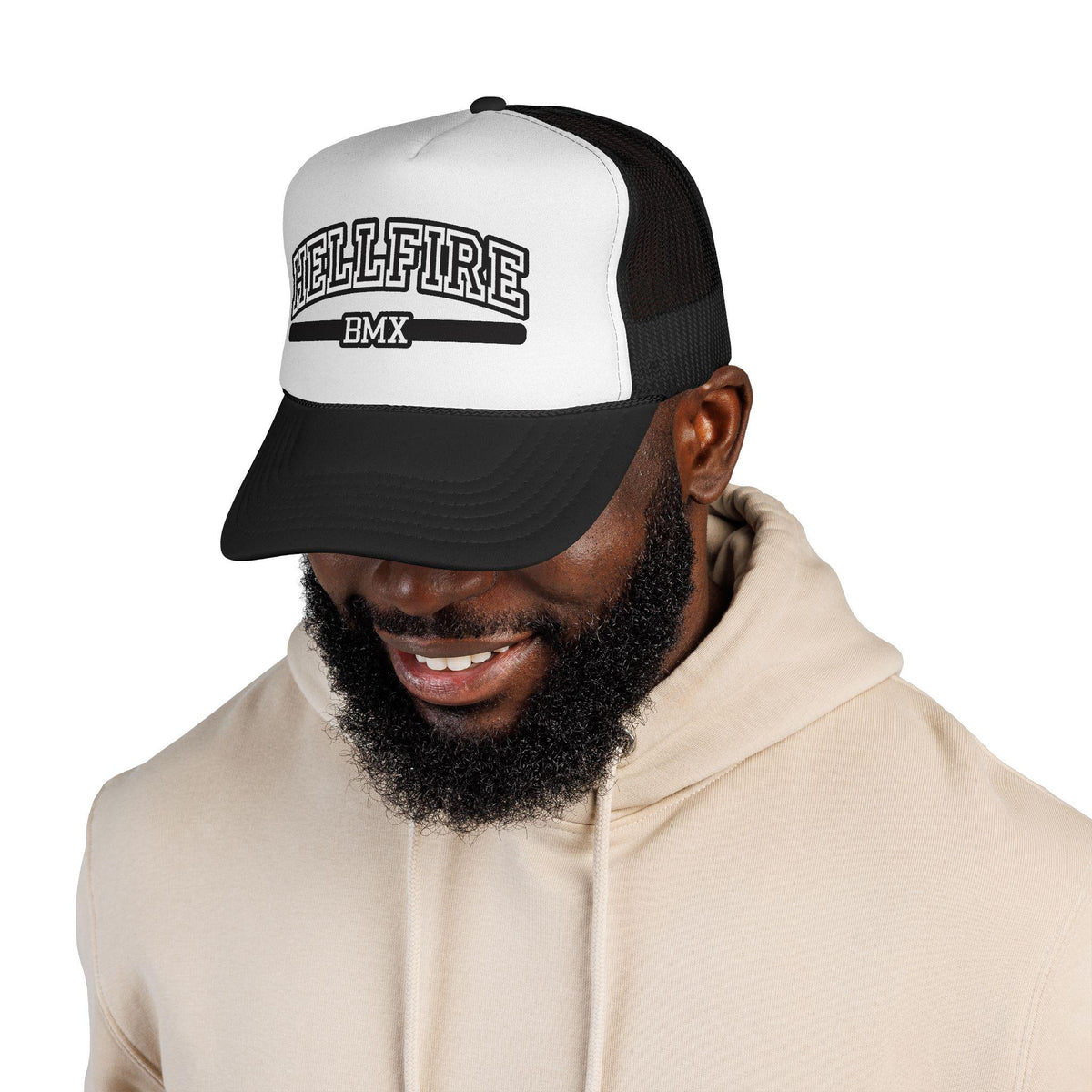 Hellfire BMX Foam Trucker Hat, Adjustable Snapback Cap