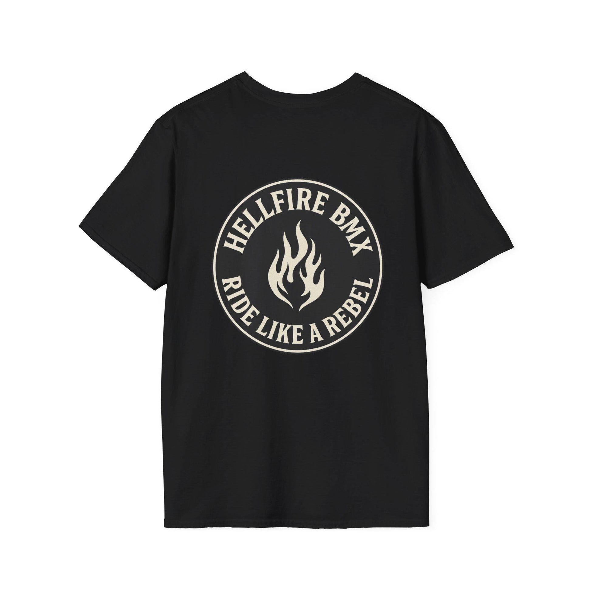 Hellfire BMX Unisex Softstyle T-Shirt, Rebel Rider Tee