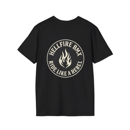 Hellfire BMX Unisex Softstyle T-Shirt, Rebel Rider Tee