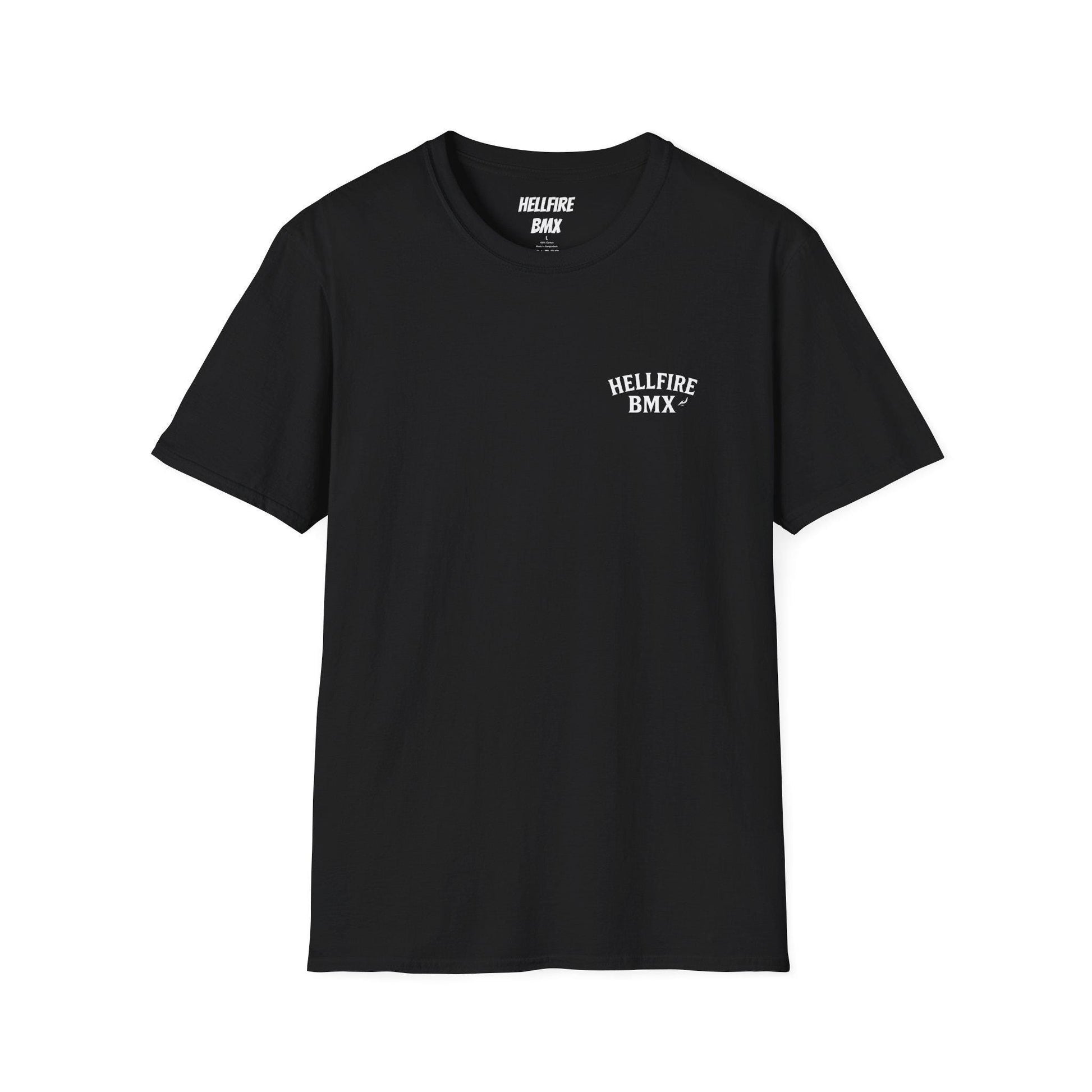 Hellfire BMX Unisex Softstyle T-Shirt, Rebel Rider Tee