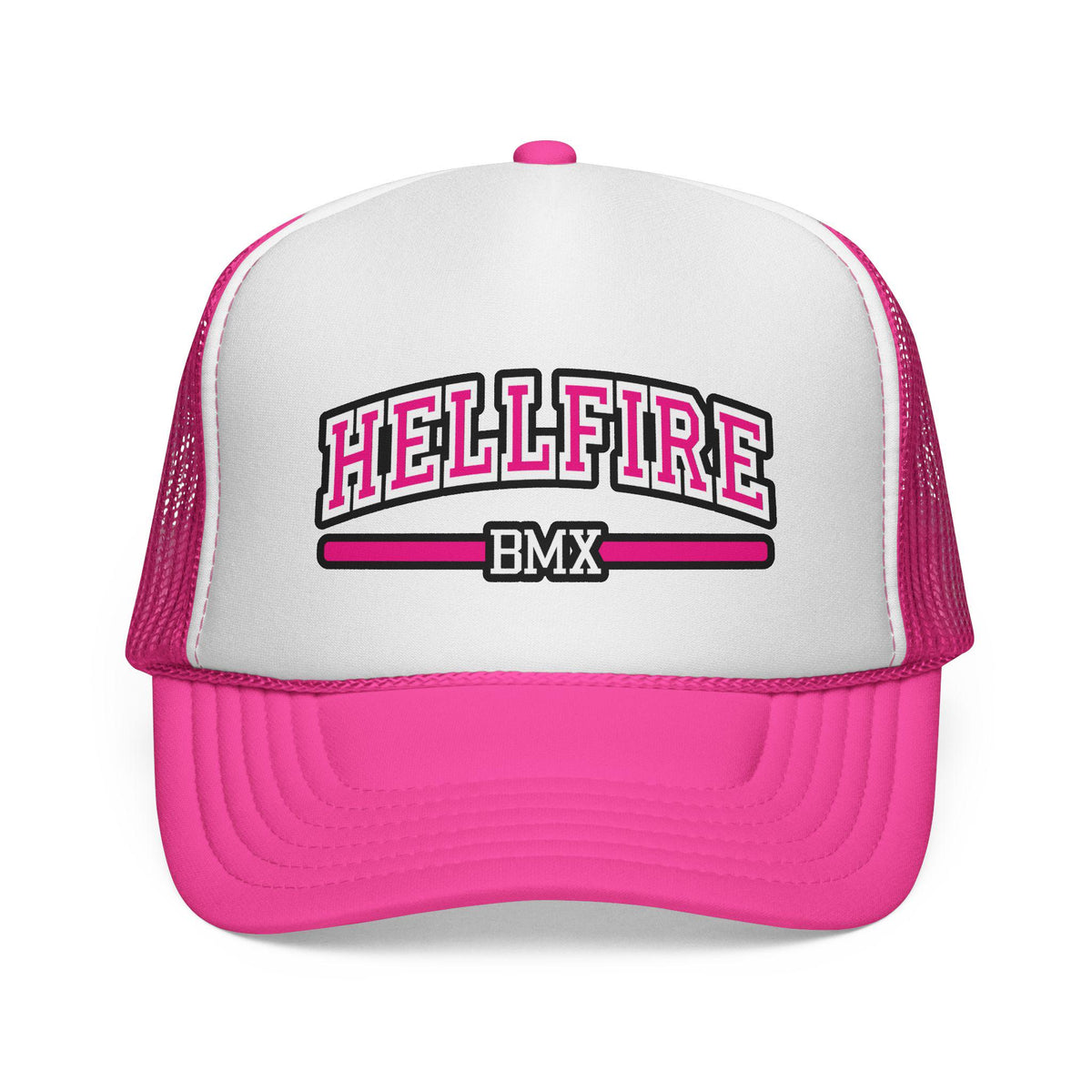 Hellfire BMX Foam Trucker Hat, Adjustable Snapback Cap