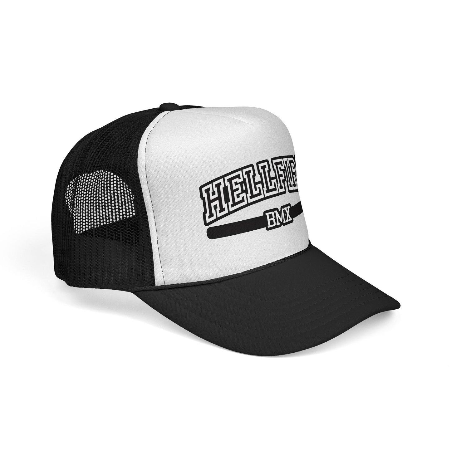 Hellfire BMX Foam Trucker Hat, Adjustable Snapback Cap