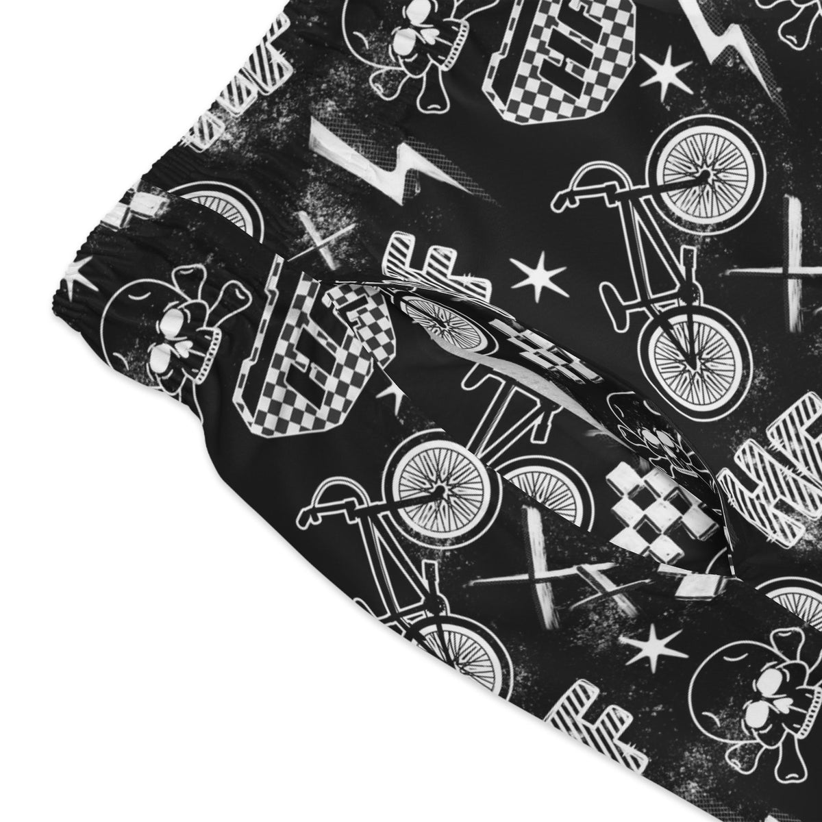 BMX Swim Trunks, Hellfire Design, Men's Board Shorts, Beachwear, Teenager Teen Boy Clothing, Adult Summer Pool Swimwear