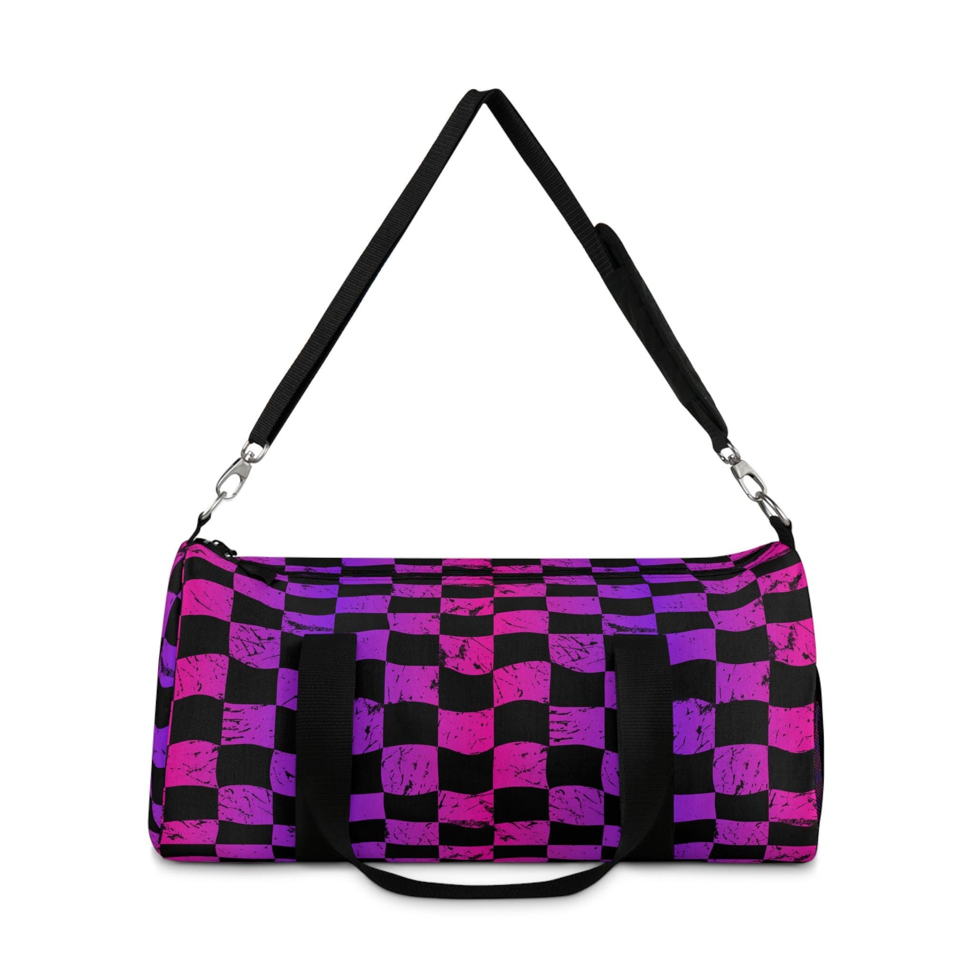 Hellfire BMX Rainbow Check Duffel Bag | Skate Travel Gear