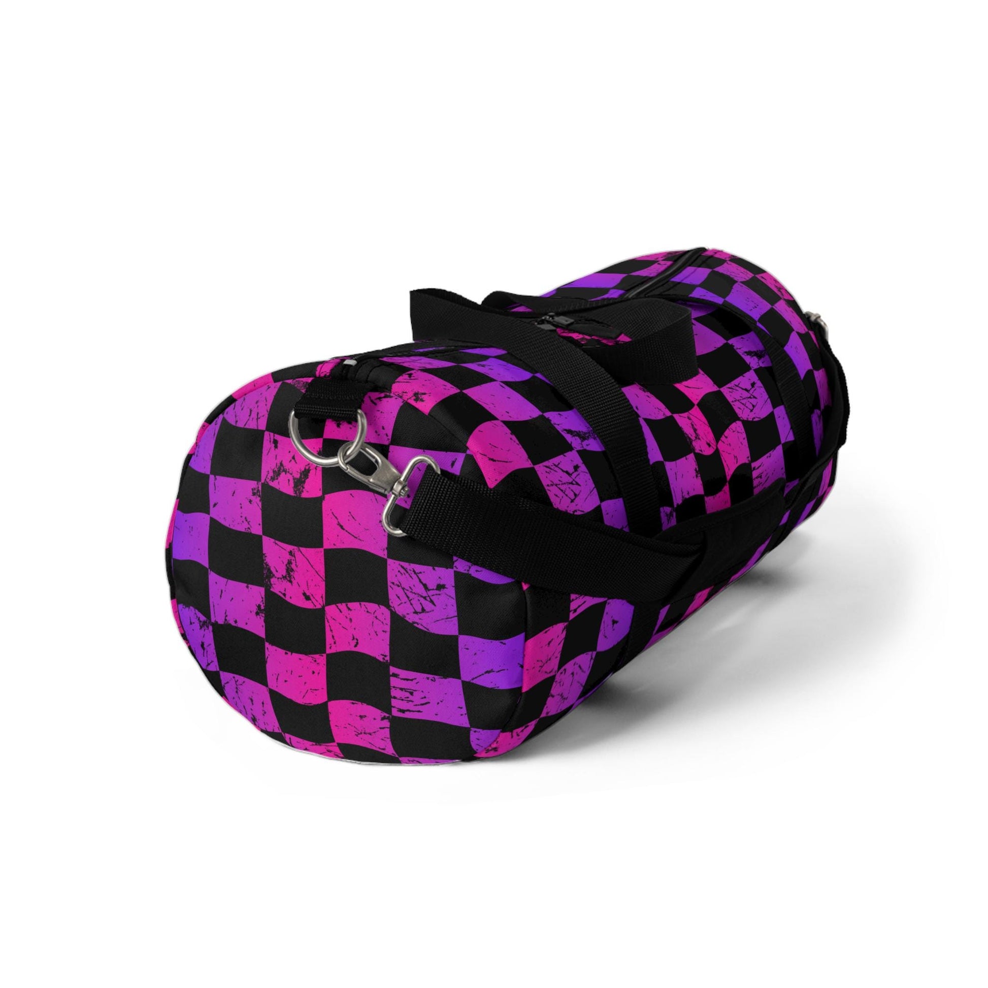 Hellfire BMX Rainbow Check Duffel Bag | Skate Travel Gear