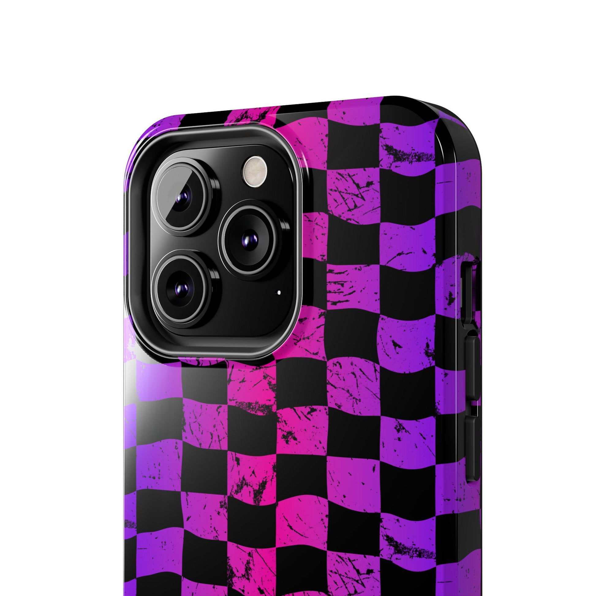 Rainbow Checkered iPhone Case | Tough Phone Case