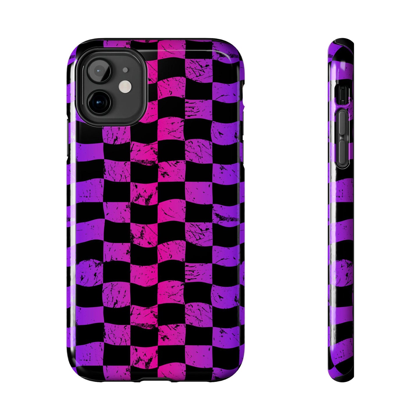 Rainbow Checkered iPhone Case | Tough Phone Case
