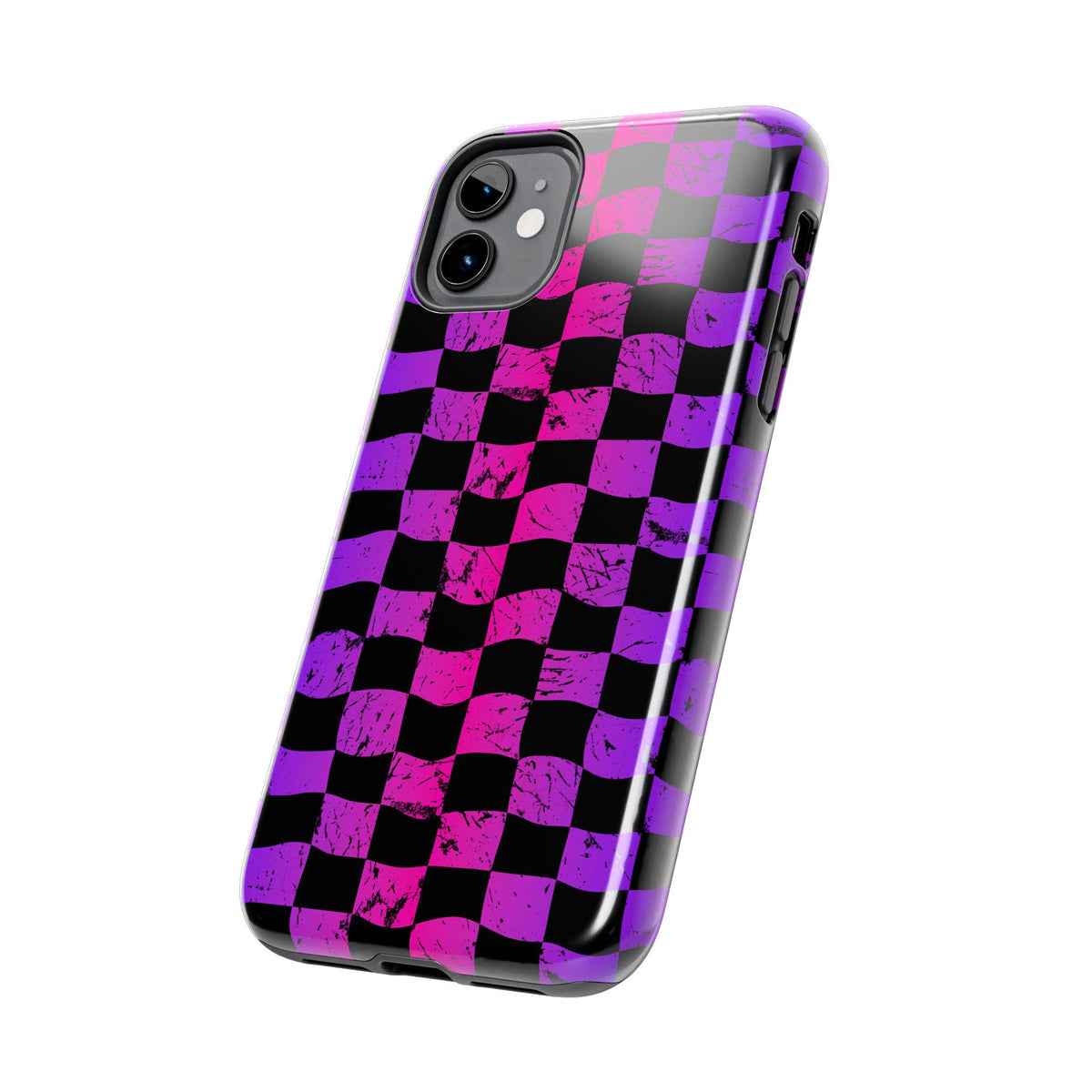 Rainbow Checkered iPhone Case | Tough Phone Case