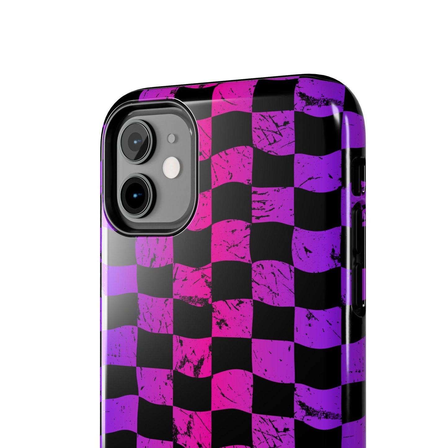 Rainbow Checkered iPhone Case | Tough Phone Case