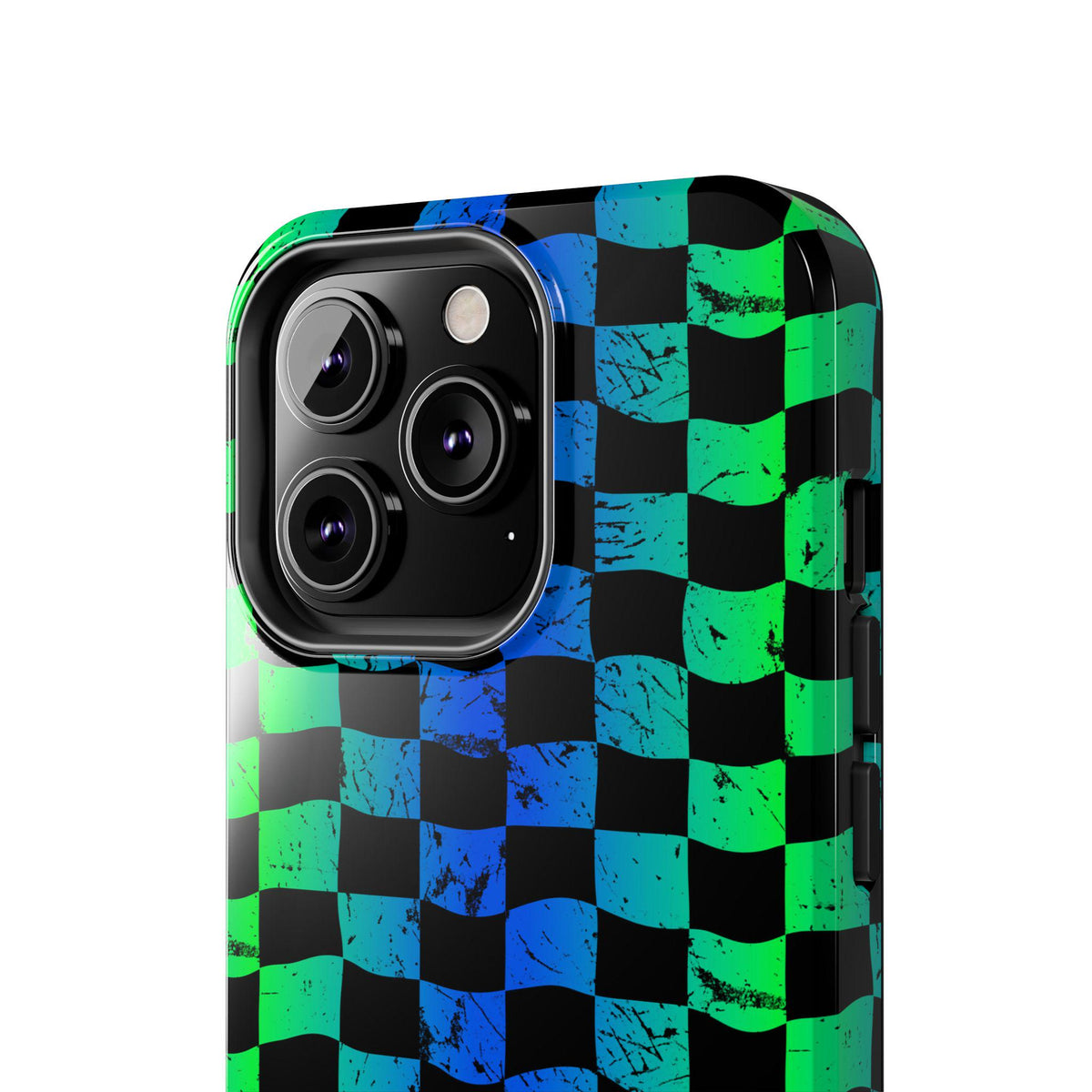 Blue Green Checkered iPhone Case | Phone Case