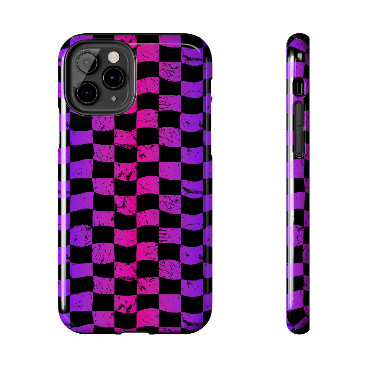 Rainbow Checkered iPhone Case | Tough Phone Case