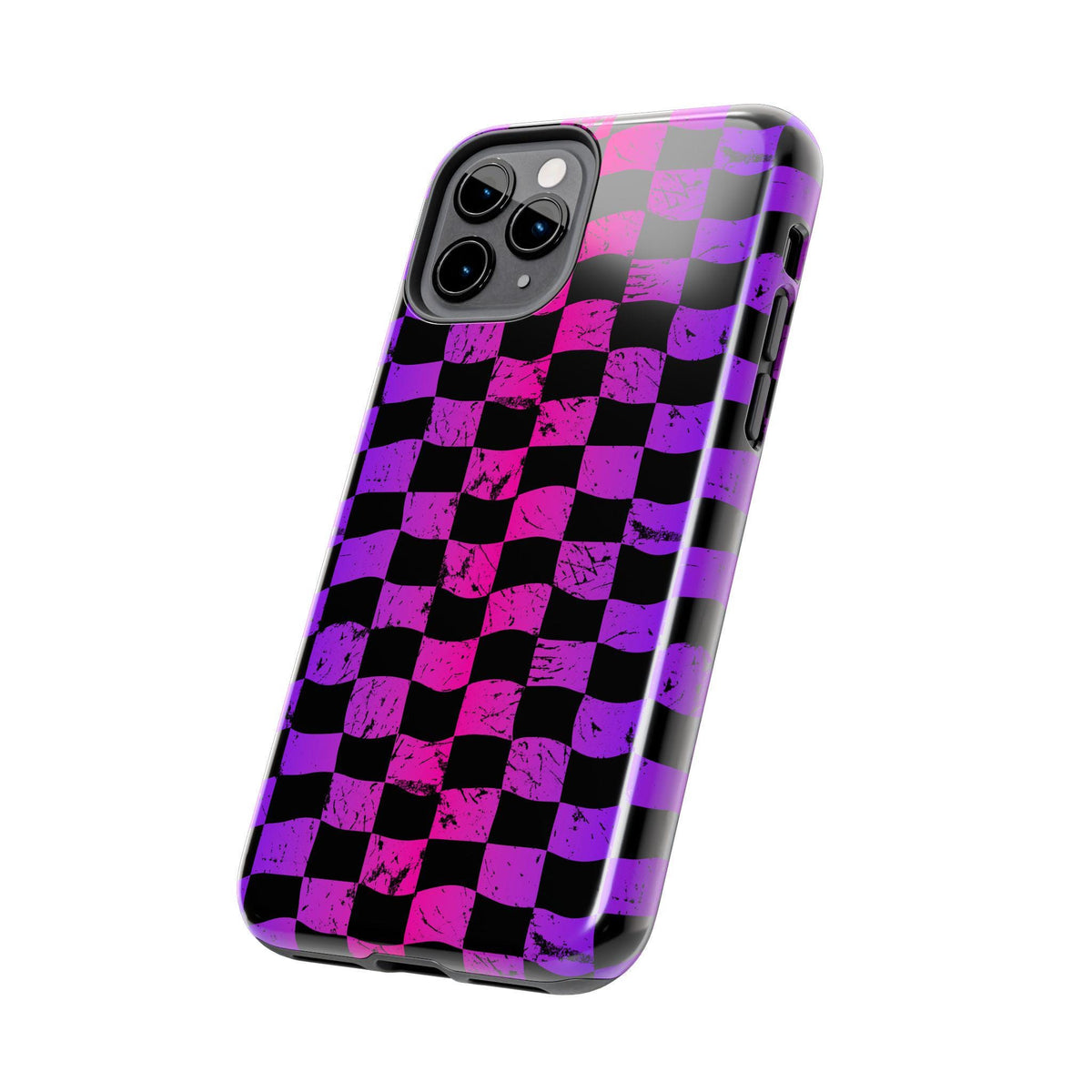 Rainbow Checkered iPhone Case | Tough Phone Case