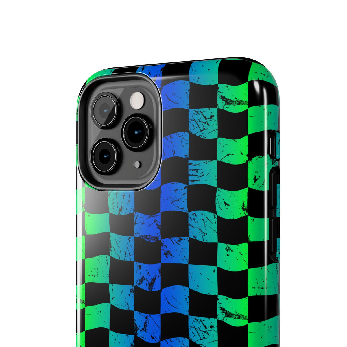 Blue Green Checkered iPhone Case | Phone Case