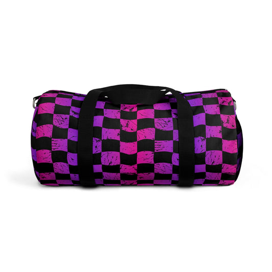 Hellfire BMX Rainbow Check Duffel Bag | Skate Travel Gear