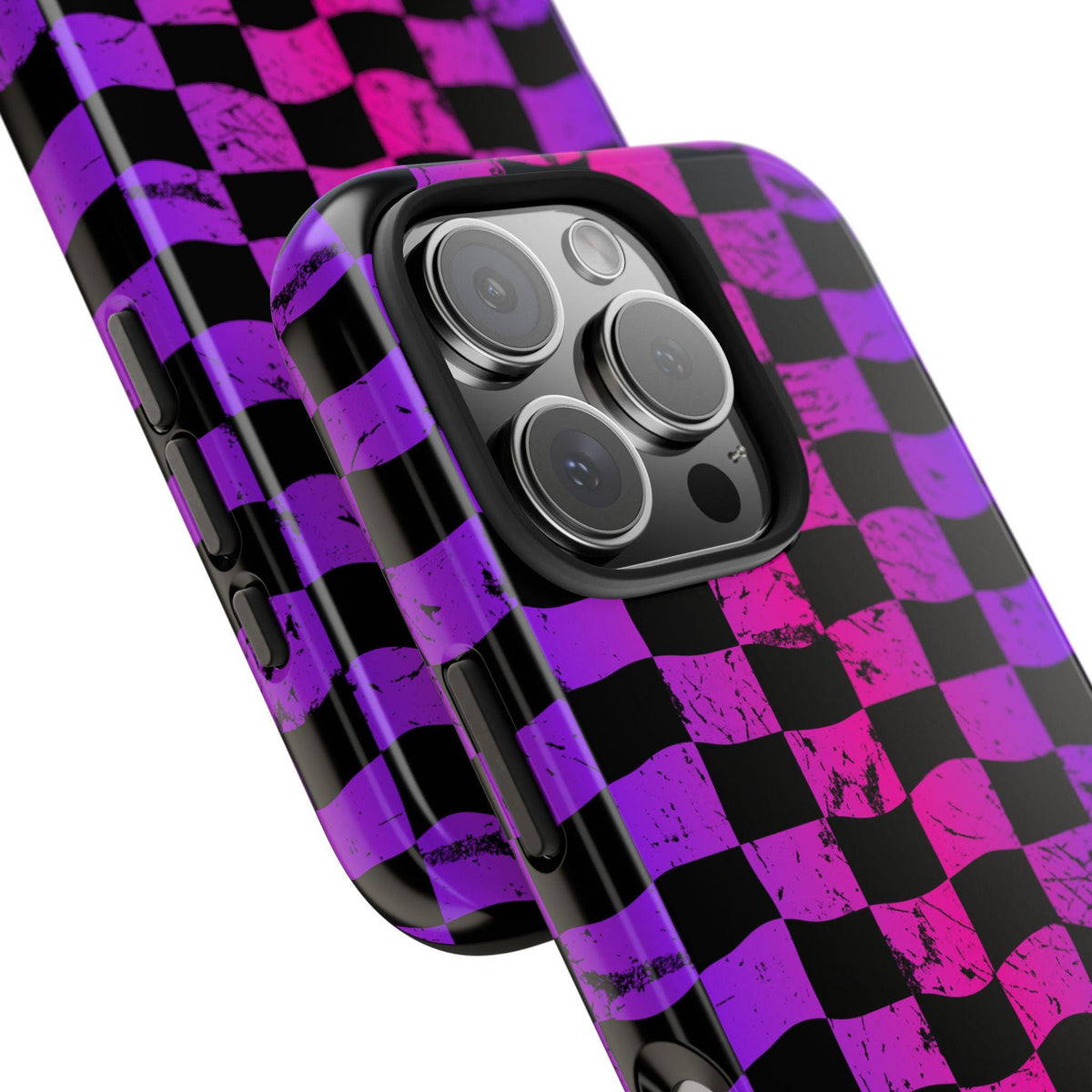 Rainbow Checkered iPhone Case | Tough Phone Case