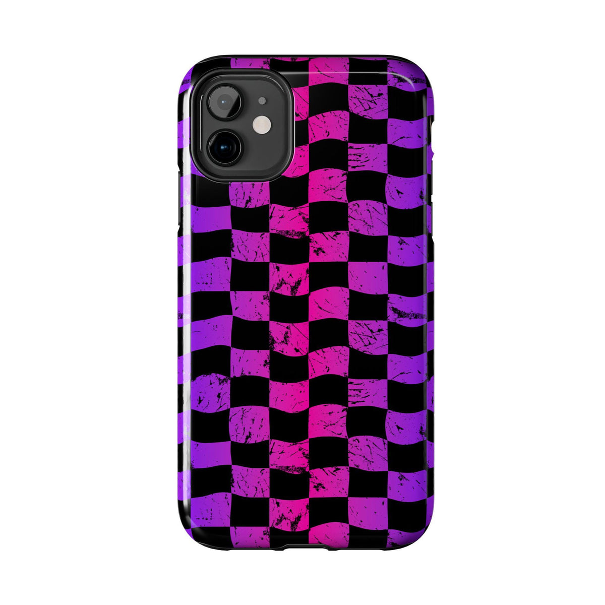 Rainbow Checkered iPhone Case | Tough Phone Case