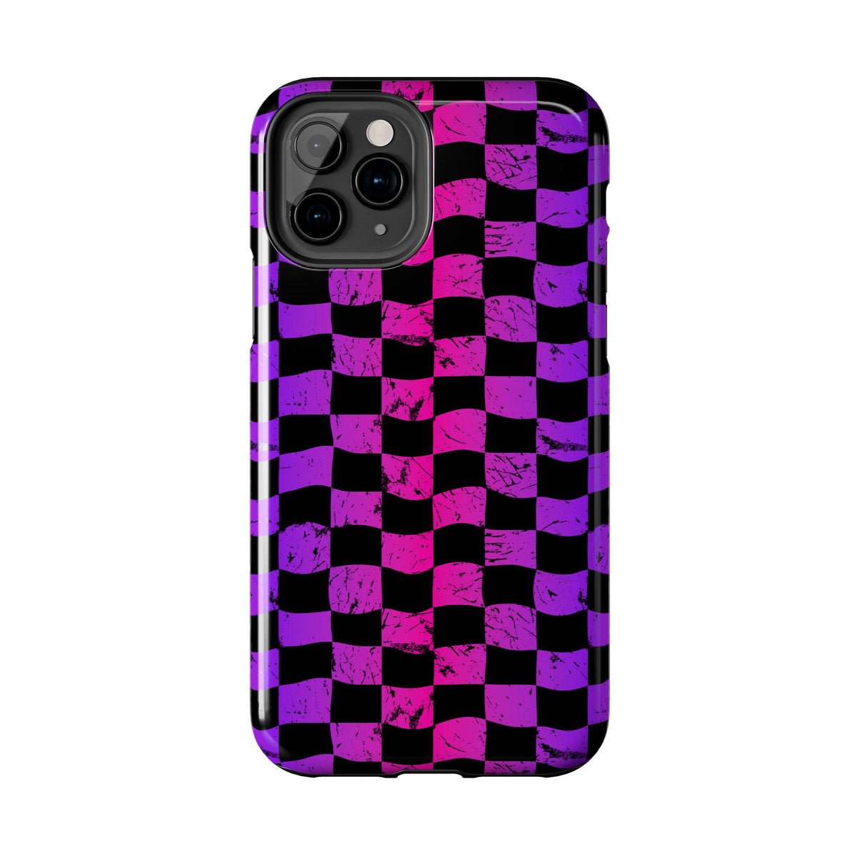 Rainbow Checkered iPhone Case | Tough Phone Case