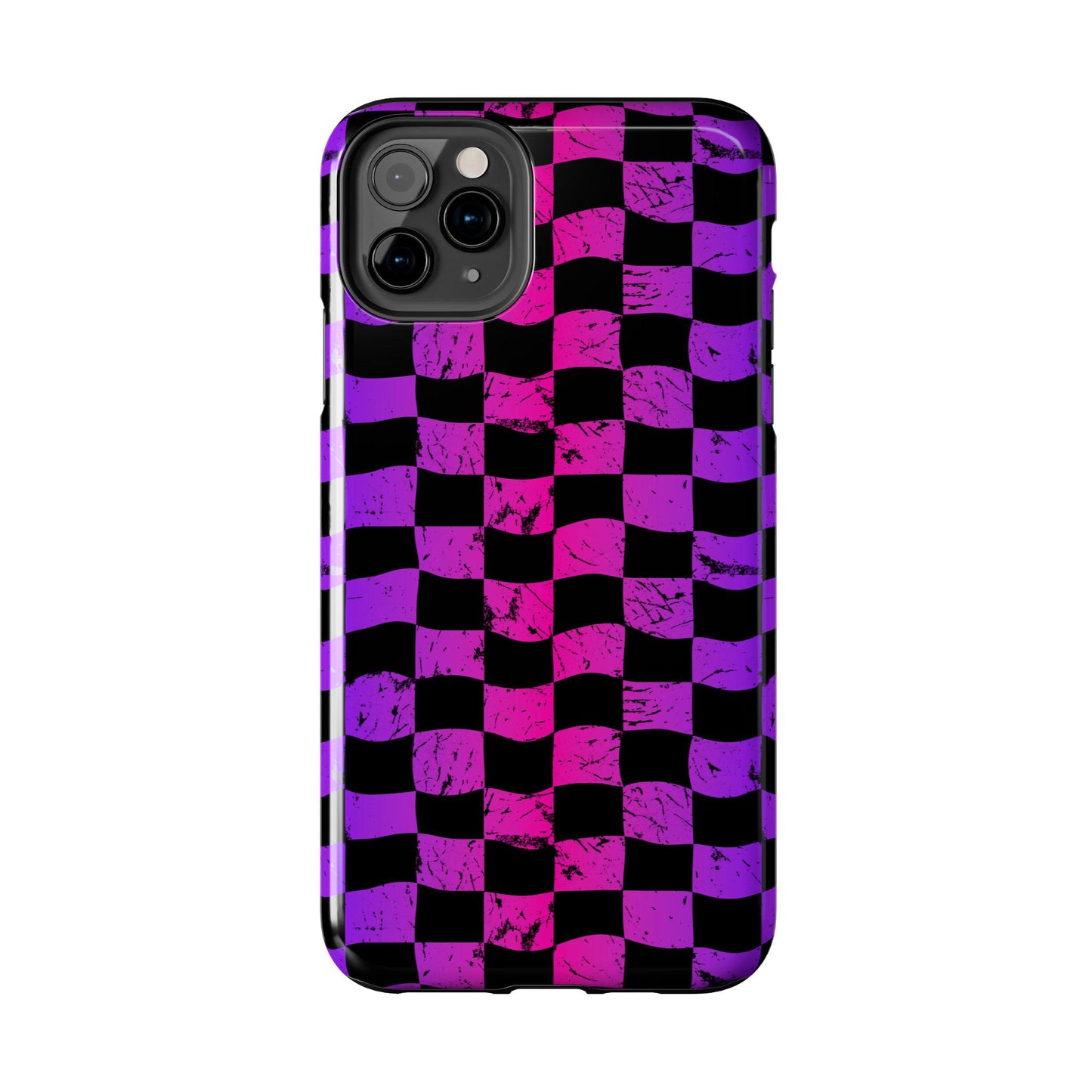 Rainbow Checkered iPhone Case | Tough Phone Case