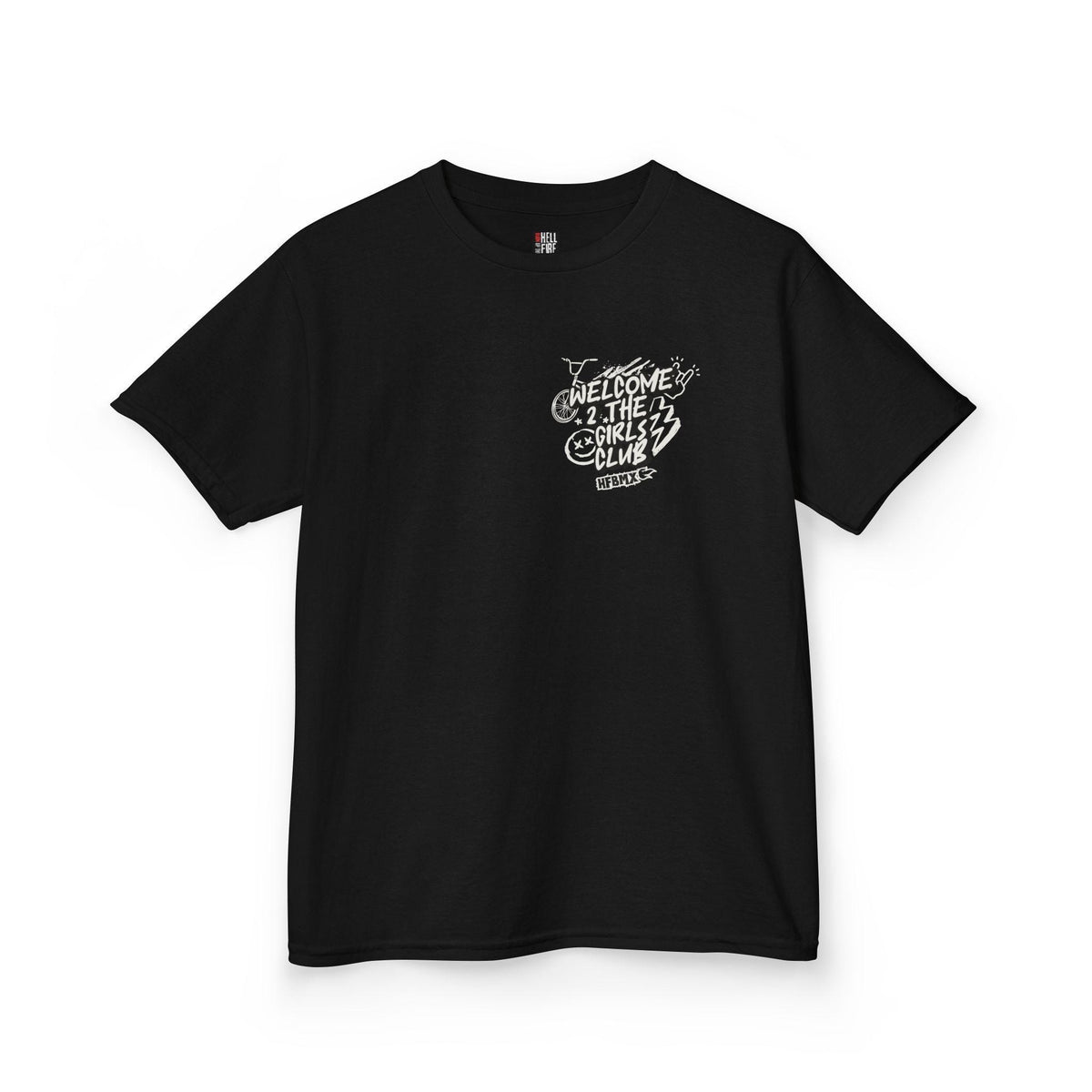 Girls Club BMX T-Shirt, Youth Biking Bicycle Graphic Tee