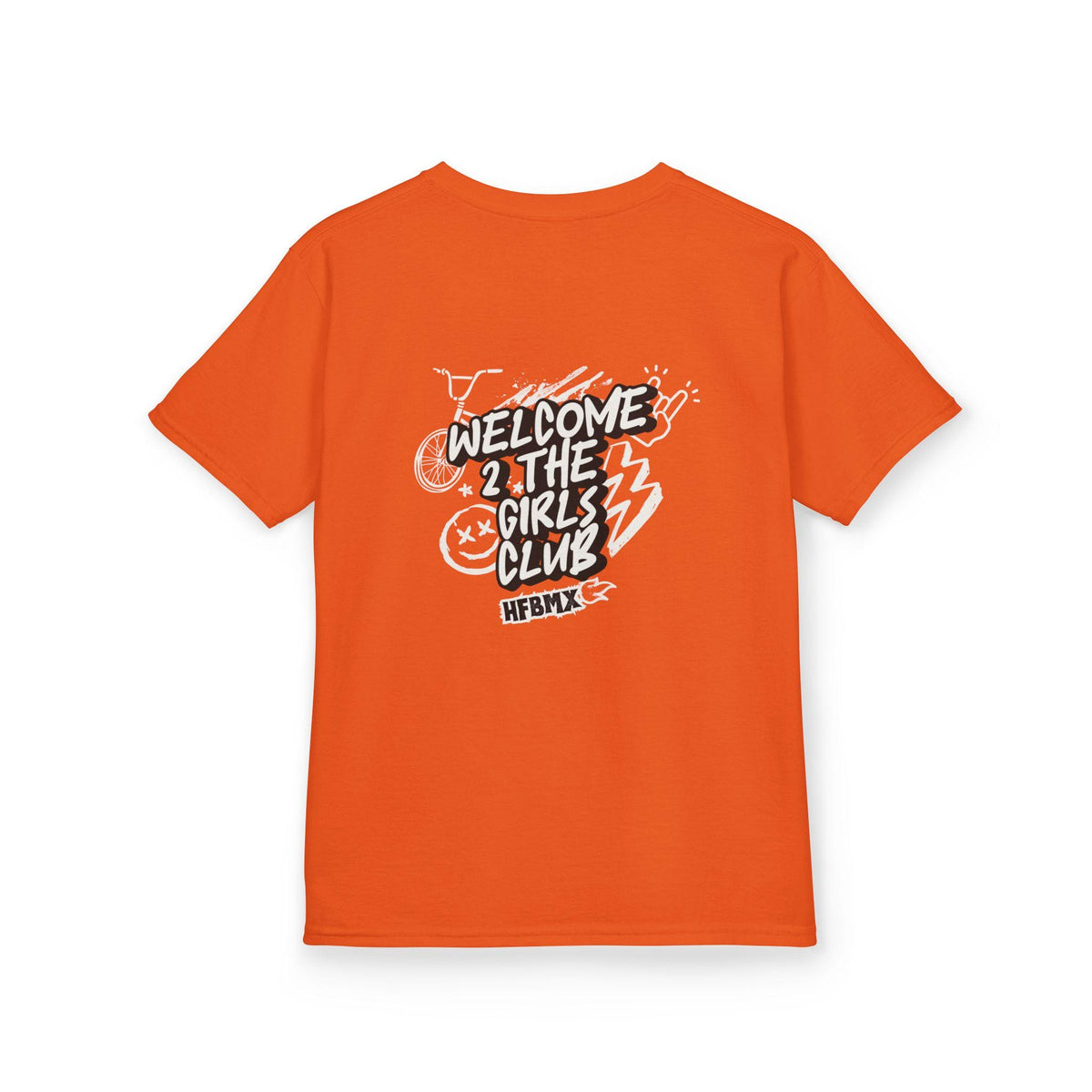 Girls Club BMX T-Shirt, Youth Biking Bicycle Graphic Tee
