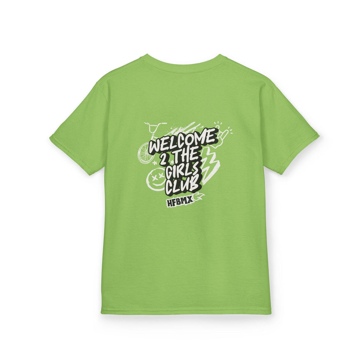 Girls Club BMX T-Shirt, Youth Biking Bicycle Graphic Tee