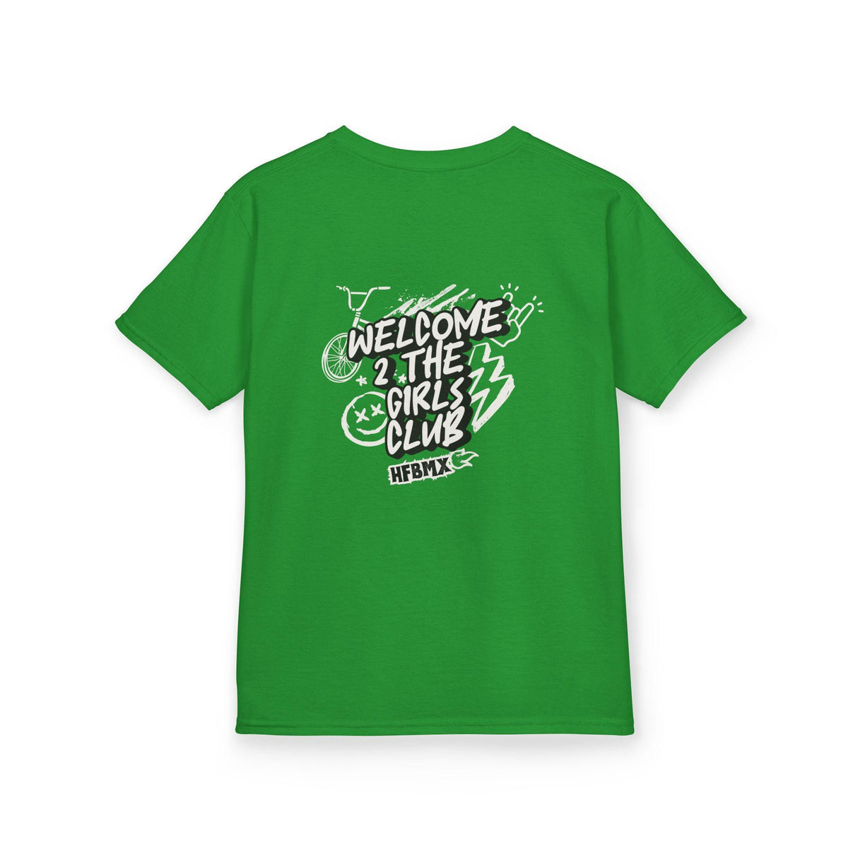 Girls Club BMX T-Shirt, Youth Biking Bicycle Graphic Tee